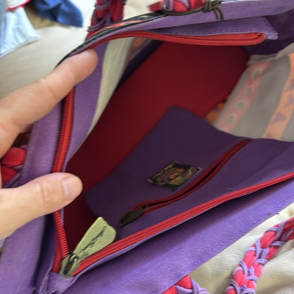 Laurel Burch Cat Tribe Sun ‘n Sand Canvas Bag - Picture 9 of 9